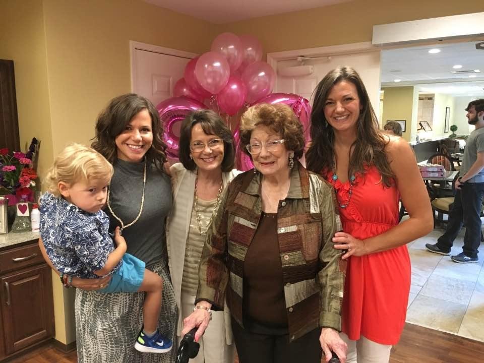 Celebrating moms 90th birthday