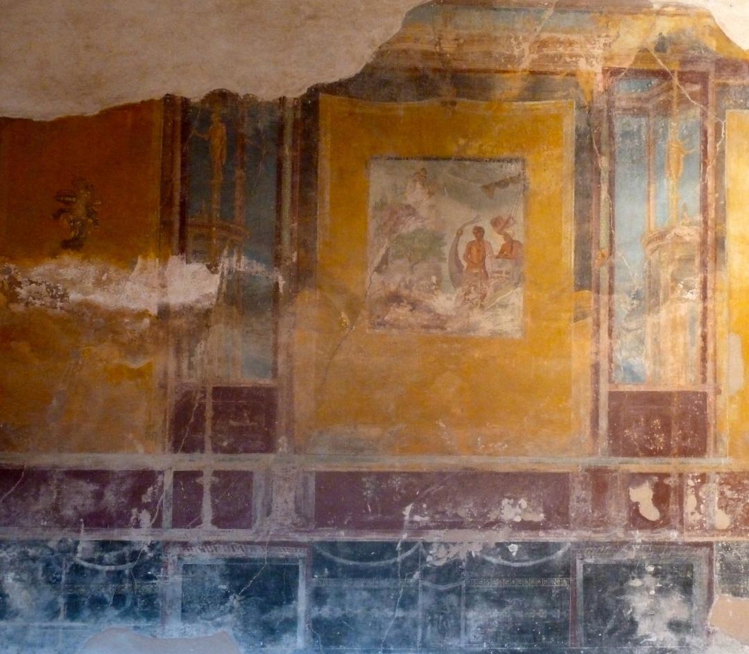 remaining fresco in a house