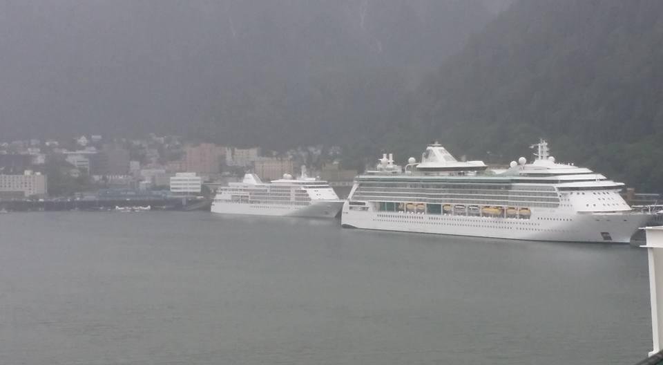 Busy day in Juneau! We will be one of 4 ships!
