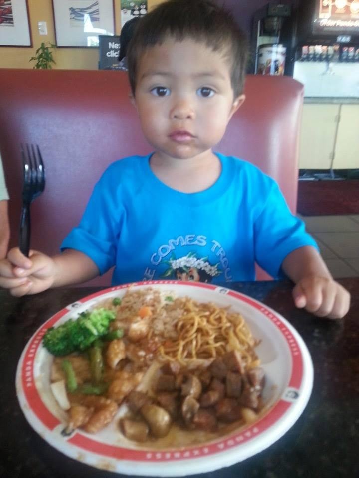He said hes eating Panda!!!!