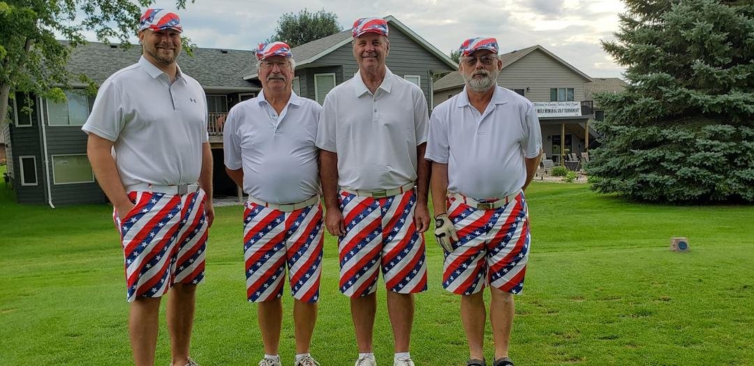 My golf buddies, we're royal and awesome at the Meile tournament.
