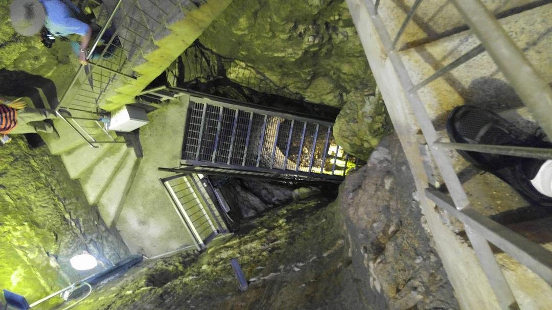 The stairs down to the water tunnel Ahab dug in Megeddo
