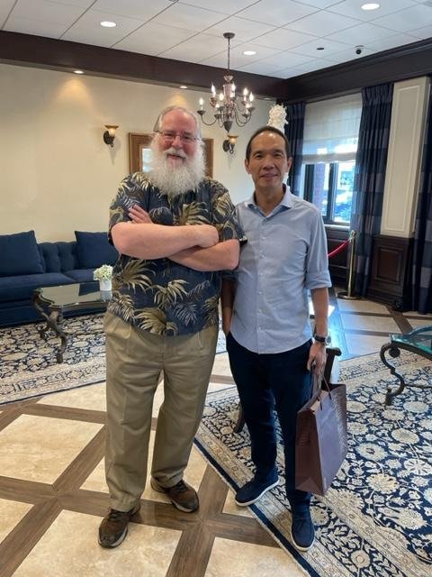 This weeks bit of joy: A good friend from Hong Kong, who has not been to the U.S. in 4 years, arranged his busy schedule to honor me with enough time for a great visit.