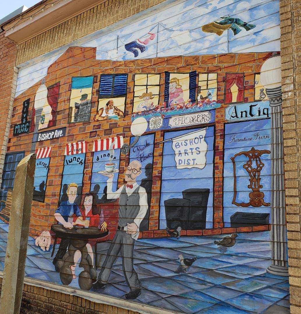 Another amazing mural at the Bishop Arts District