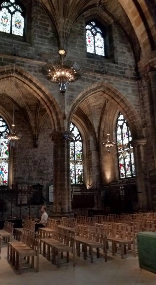 Another great day in Edinburgh! Lot's of sightseeing and shopping. Highlights = St. Giles Cathedral, Real Mary King's Close (underground tour of a sealed off medieval Old Town Alley) very cool , and Gladstone 's Land (a