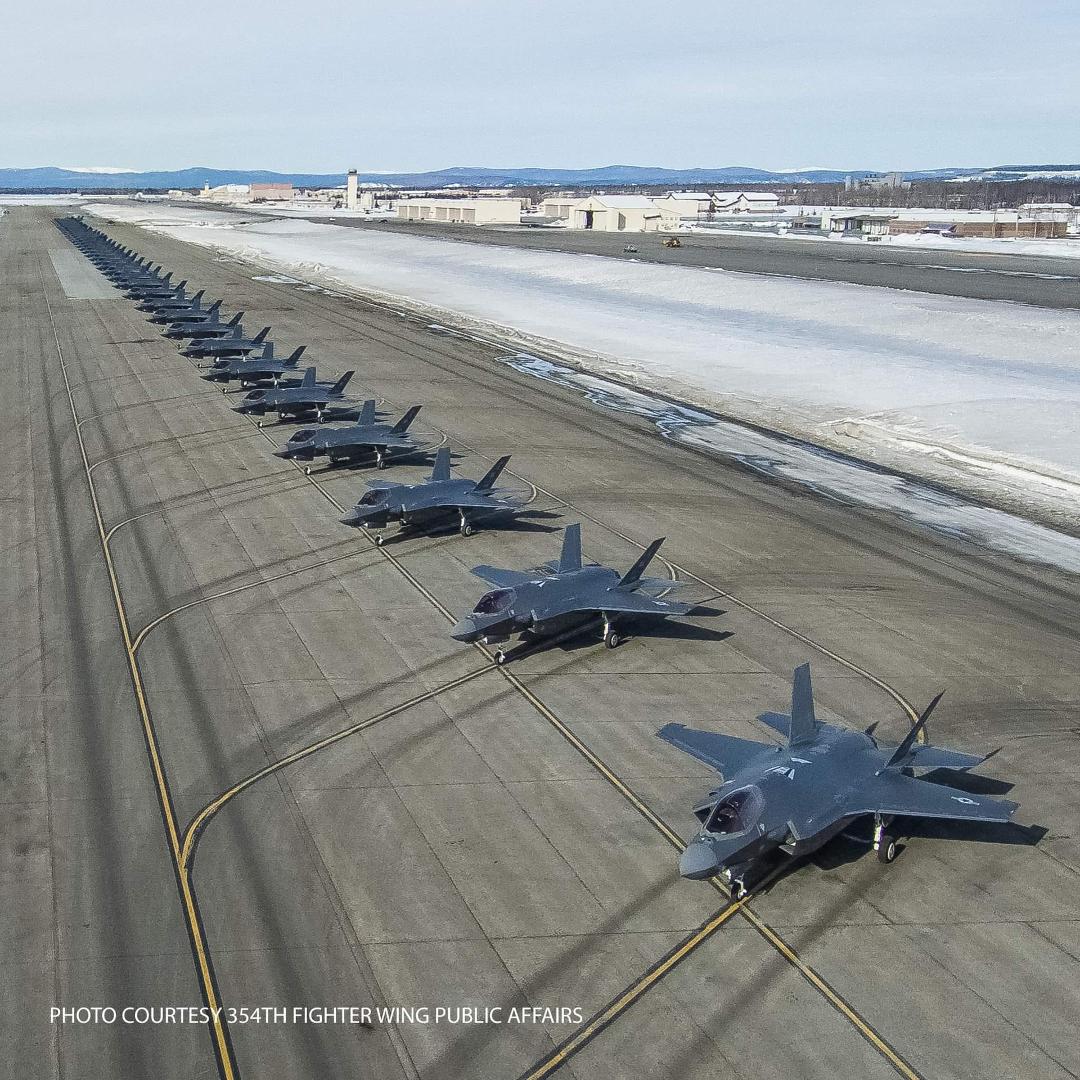 F-35s, as far as the eyes can see 👀