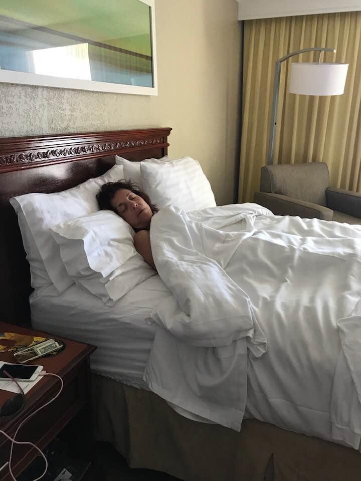 2:45 PM. Fluffy on vacation