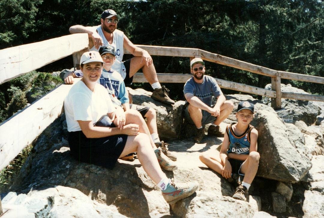 camping days when the boys were growing up