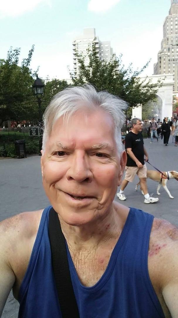 Less seriously....Sunday in the Park with ..... a smirk (and shingles)!