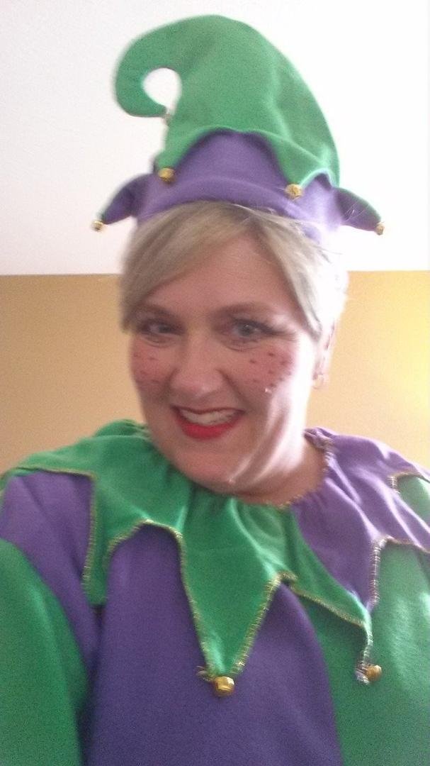 Haha jester is here and ready for costume party