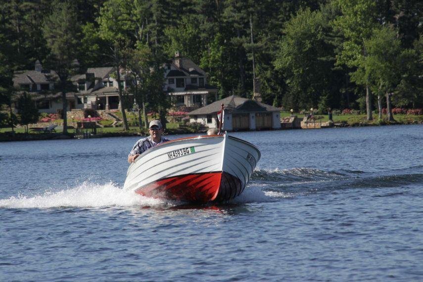 Enjoying the Lyman, before the show in Wolfeboro NH, 2010