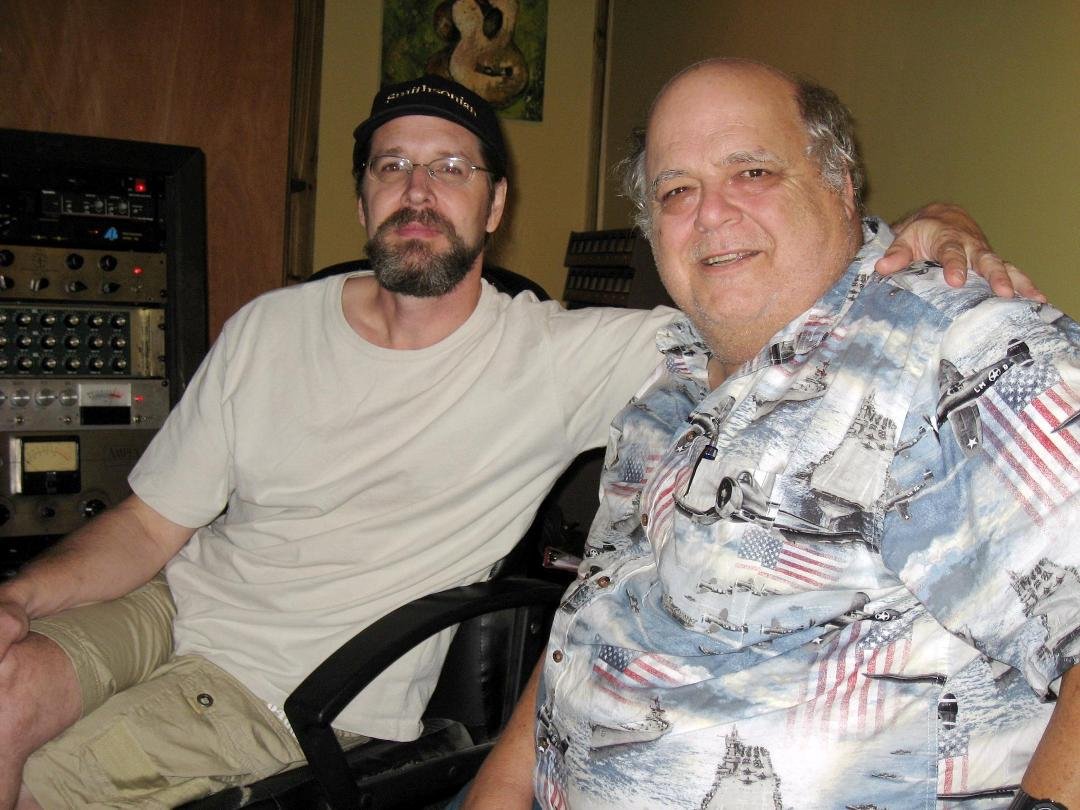 Recording Engineer Scott Rader, and Dan Hoeft, in studio tracking room, at Music Row Studios, Maryville, TN.