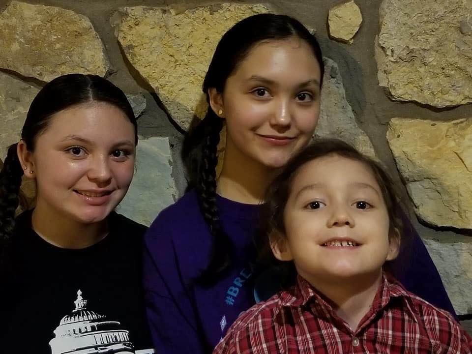 My beautiful grandkids, Brooklynne, Kateri, and Frankie.