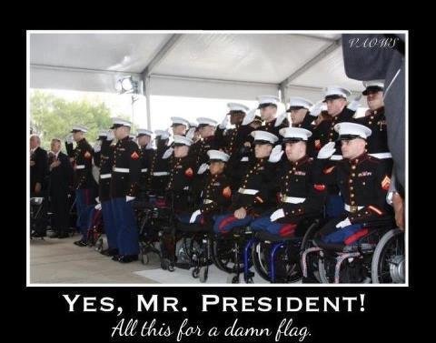 YEAH...that's right!!!..And the same goes for that idiot you're married to who made the comment about our flag!!!!