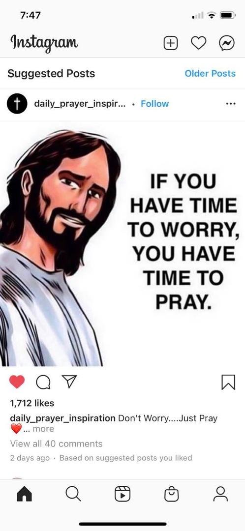 Think about this, .... We really do have time to Pray! 🙏🏽