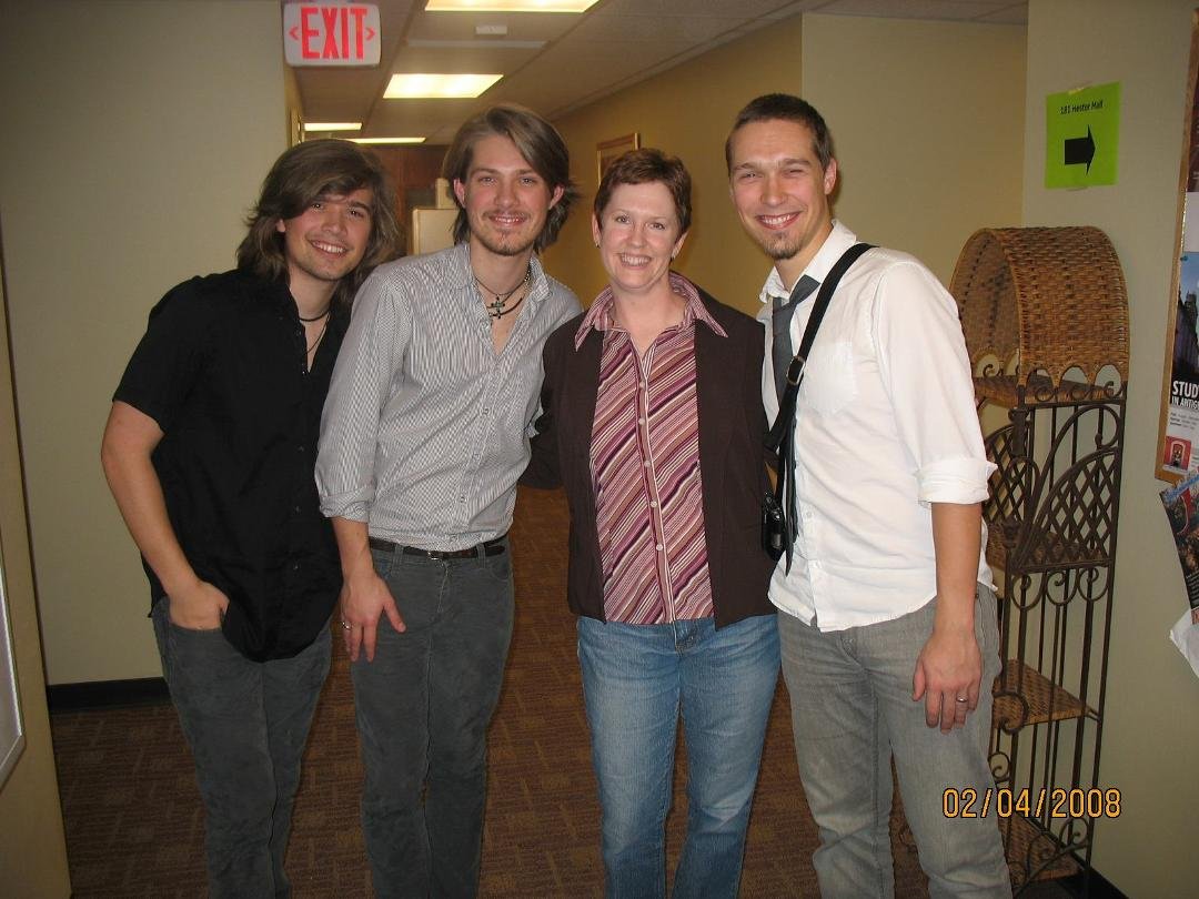 For Shanna. Me and the Hanson boys. This was back in my very short hair/no makeup days. No wonder everyone thought I was a lesbian.