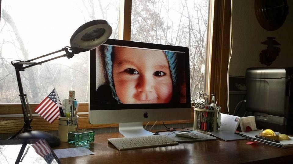 My new screen saver and day brightener.