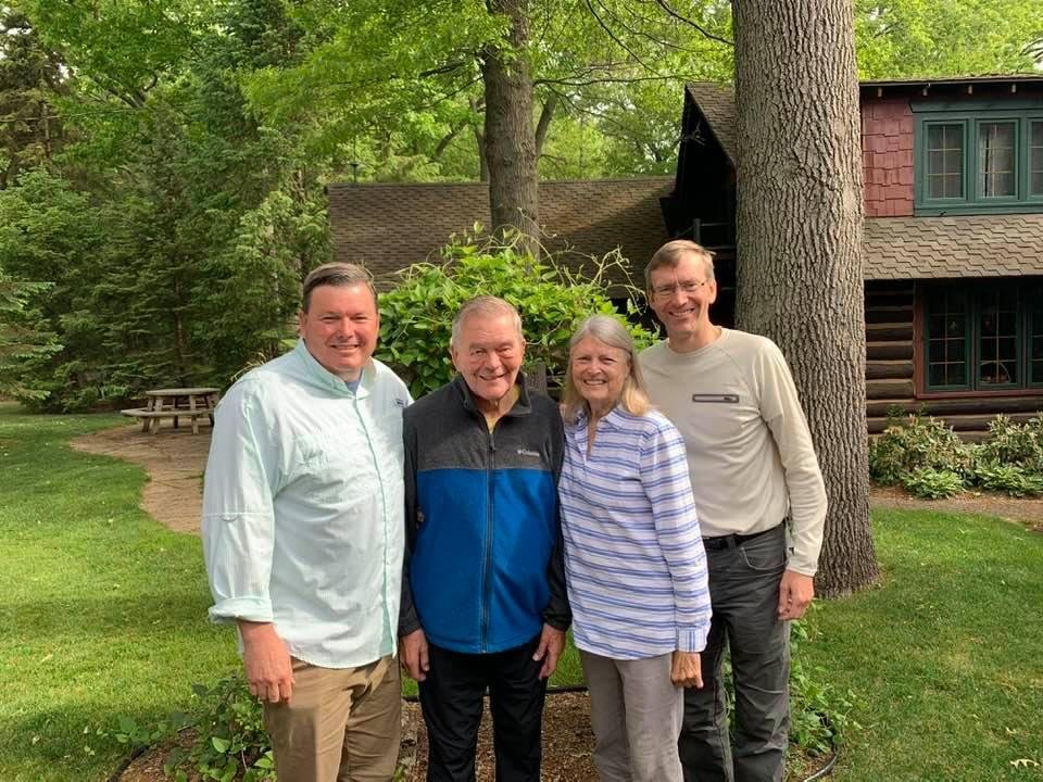 Memorial Day at the cabin Eric,Ross,Cathy,Bernie 2021