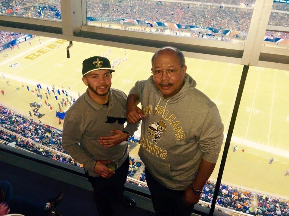 Amari and I enjoying the game