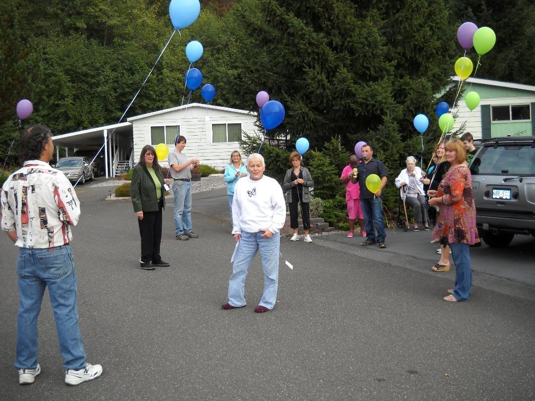 Don's Celebration of Life Balloon Release
September 29 ,2012