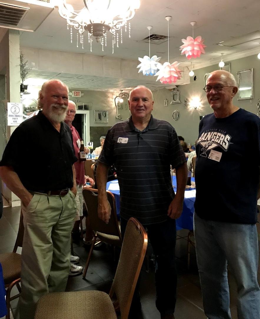 Russell Estes FINALLY made it to a reunion! LOL So Glad to see you Russell! That's Bill Scattergood peeking over Russell's shoulder.