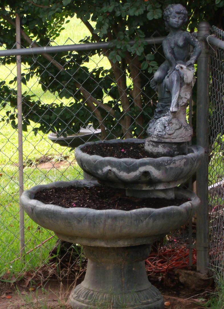 My water fountain/plant garden to be....when I get a chance to plant!