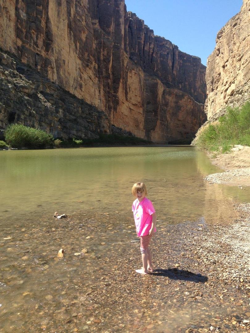 Whitney at Big Bend National Park ... Including time in the Rio Grande.