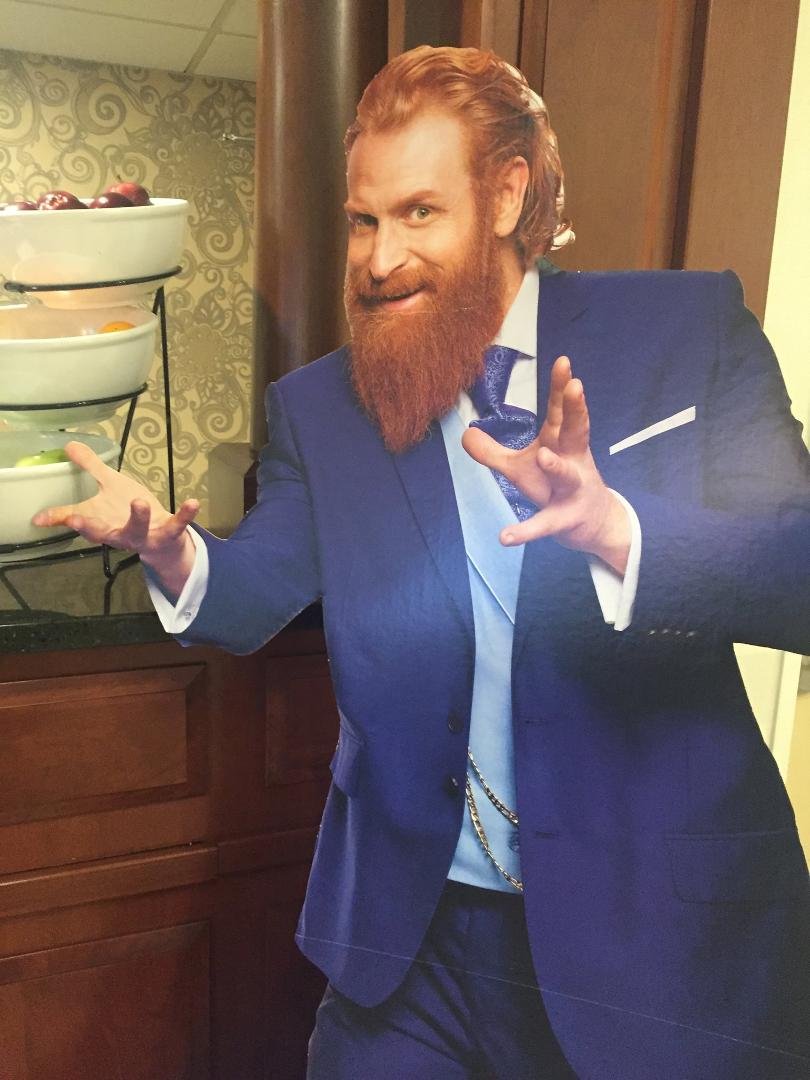 I can't help but notice that the Wyndham Hotel chain mascot bears a strong resemblance to my nephew John. As a matter of fact I have never seen them in the same room at the same time.