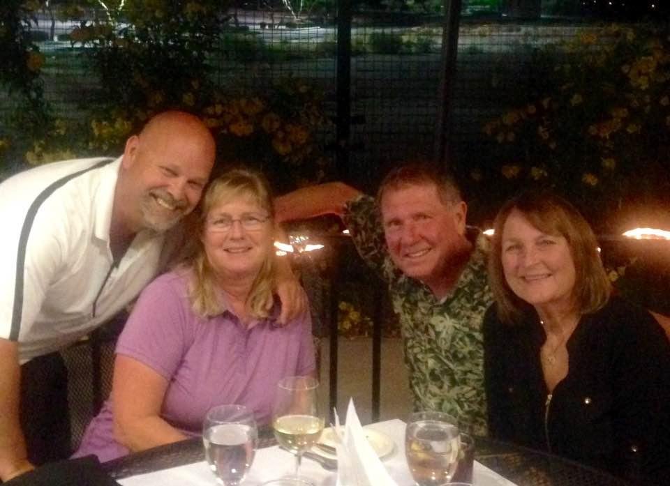 Going away dinner for Jim. Thanks for all the driving you have done for us!