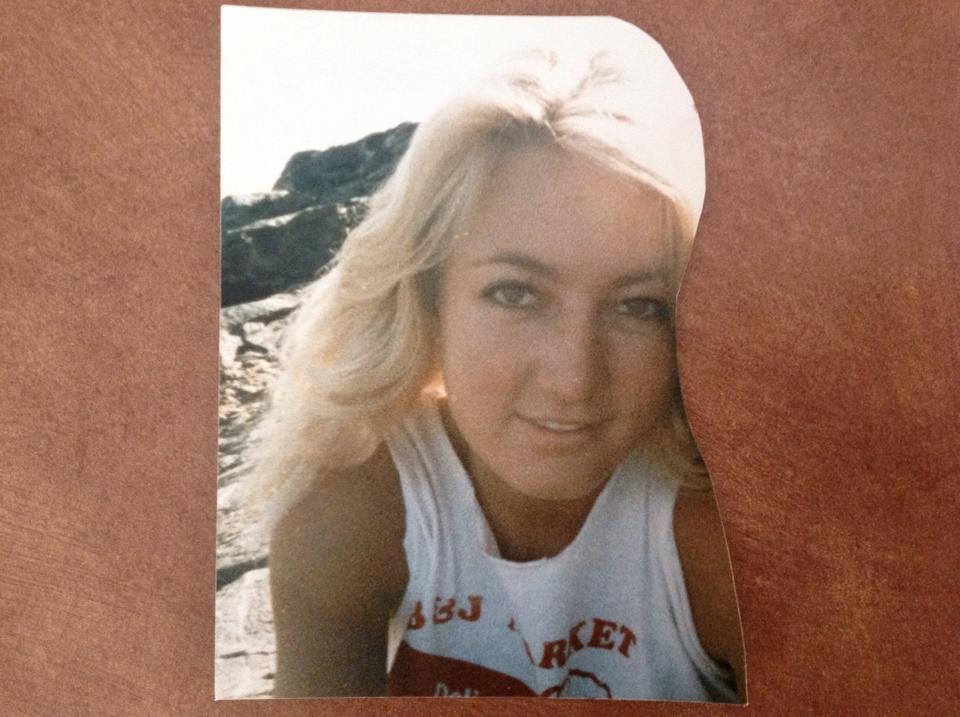 Throw Back Thursday after a hike up Mt. Tallac at Lake Tahoe. (Yes, I cut someone out years and years ago...lol)