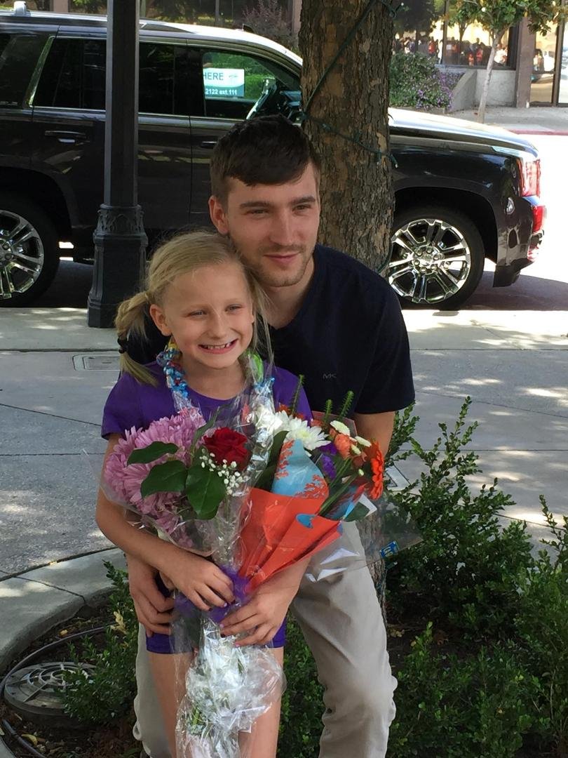 Alyna and her daddy, Vadim