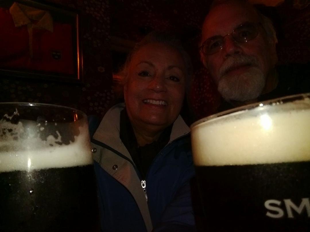 A pint at Gerry Flannery's pub in Limerick!!