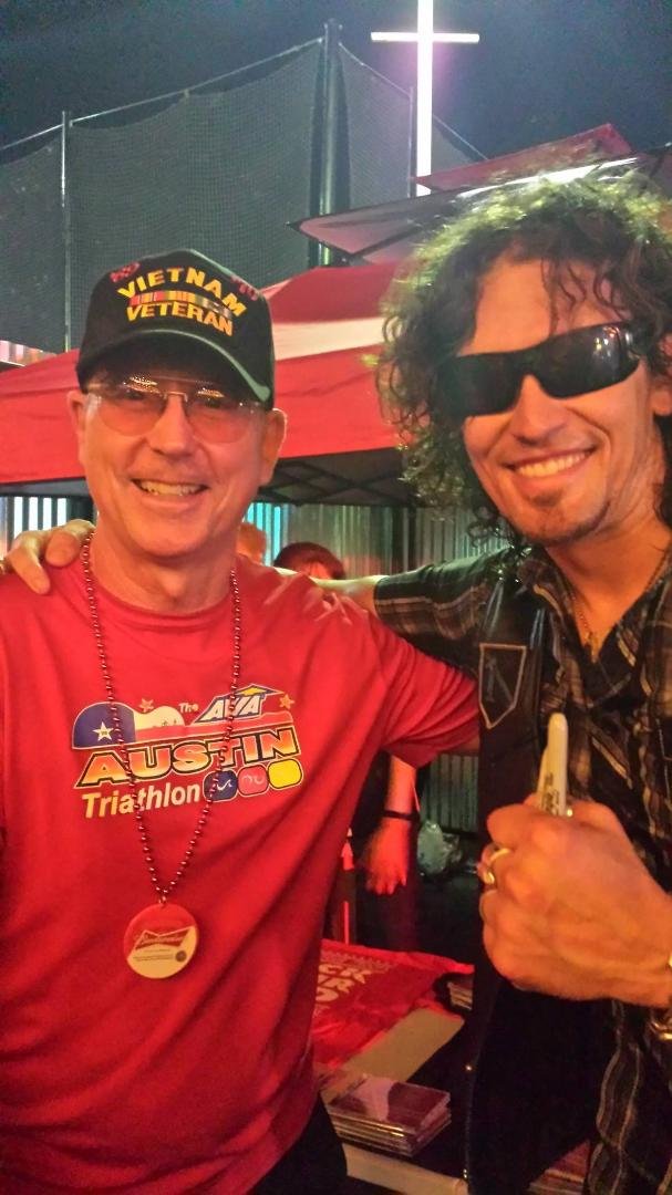 Richard S. Blakely, his wife Carol Gilbert Blakely, his sister-in-law Katherine and I sent to see Madison Rising this past Saturday at the Over Bar and Grill in San Antonio. That's Dave Bray, lead singer, and a Navy vetera