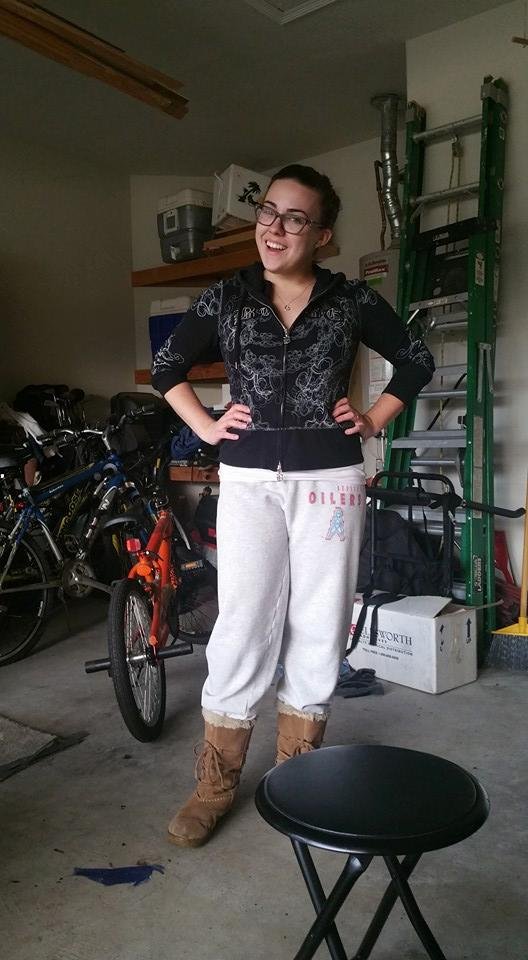 We now have a representative for the Walmart wall of shame. Look at the old Oiler sweats that were mine.