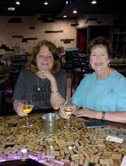 Deanna Becknell Hallam, my sister-law, and I at the new winery in Lake Worth. They have fantastic hand-crafted wines!!