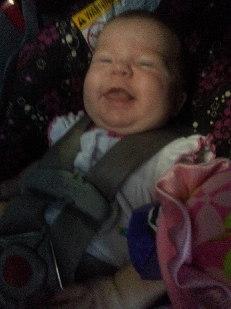 Happy baby this morning!