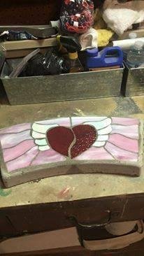 Here is my new stone for my garden at home. I am going to use vinyl letters and put Kim on it.............It is so beautiful. Bridget did a great job................