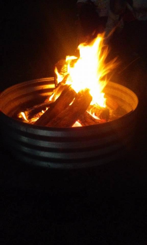 Having a fire