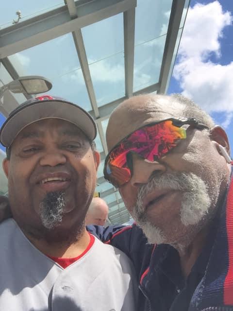 Looie and I at the airport...he shared many great stories!! First class dude!! If only he understood my appreciation for spending time with us here in Nova Scotia, especially since I sometimes imitated him in throwing my cu