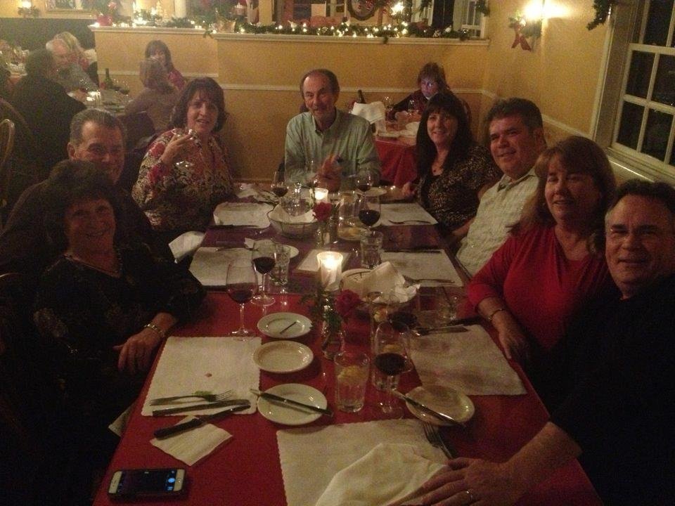 Having a great dinner with great friends
