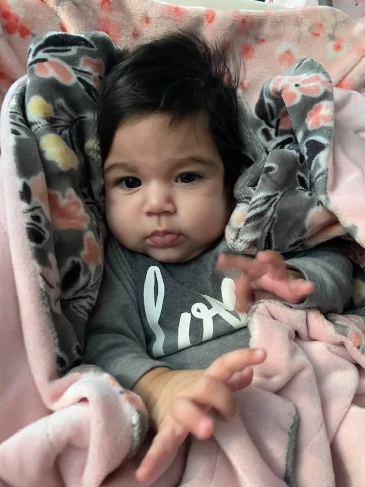 My sweet great grandchild Bayla. Hat a love💜