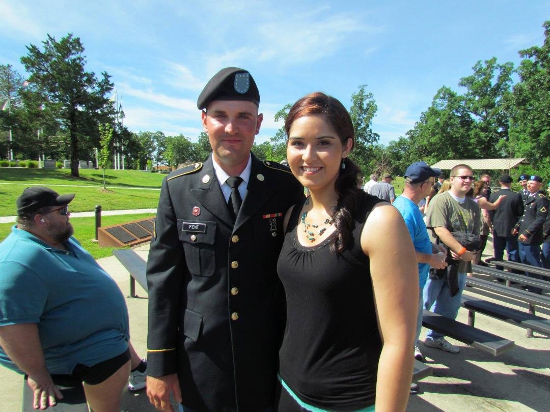 Brad's graduation from AIT. Sweet surprise.