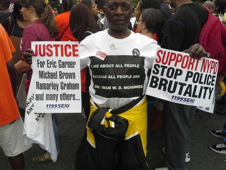 During the march with Rev. Sharton Sat. It was a wonderful experience. Also, i met some beautiful people who i will network with. More to come.
