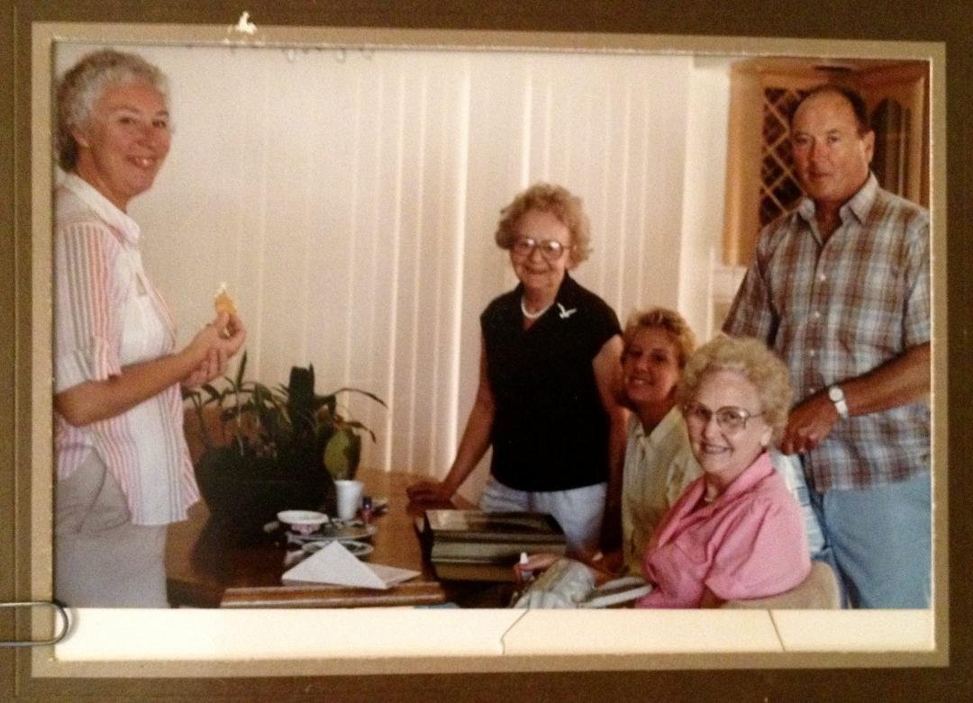 Mom with California family - in the 70's
