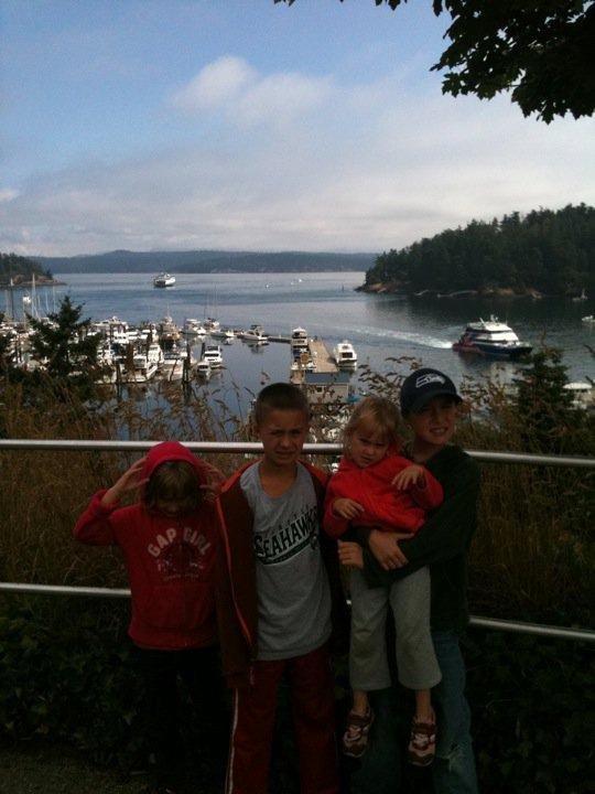 At Friday Harbor on San Juan Island- fixing to go whale watching!