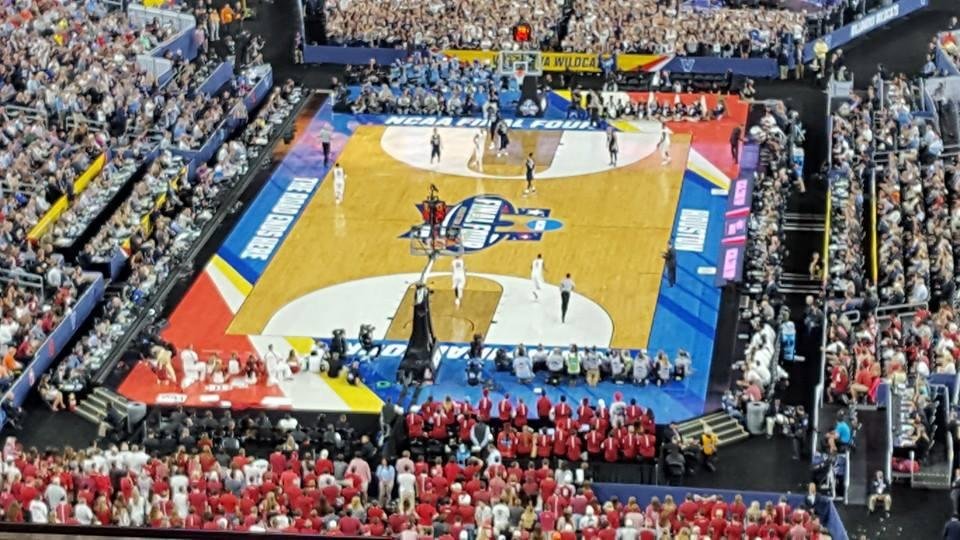 At the NCAA Final 4 with Kurt Orr.