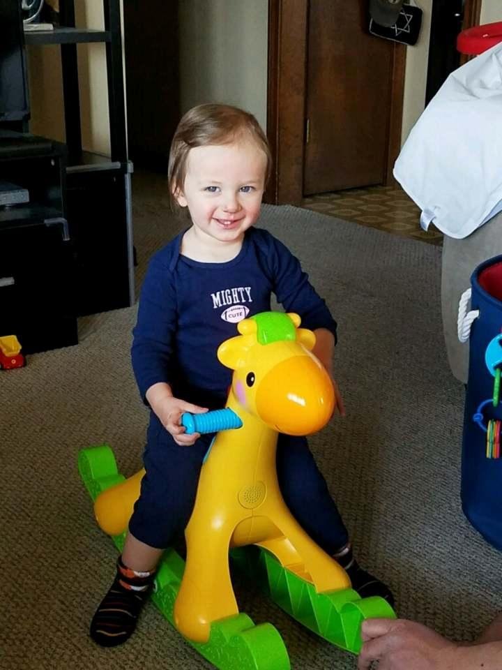 My great nephew Ethan. He has been sick with the flu