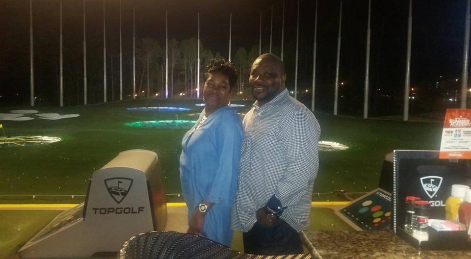 Downtown Atlanta with my baby