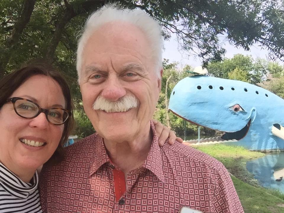 Having a blast with the Whale!  Tulsa rocks - getting our kicks on Route 66!