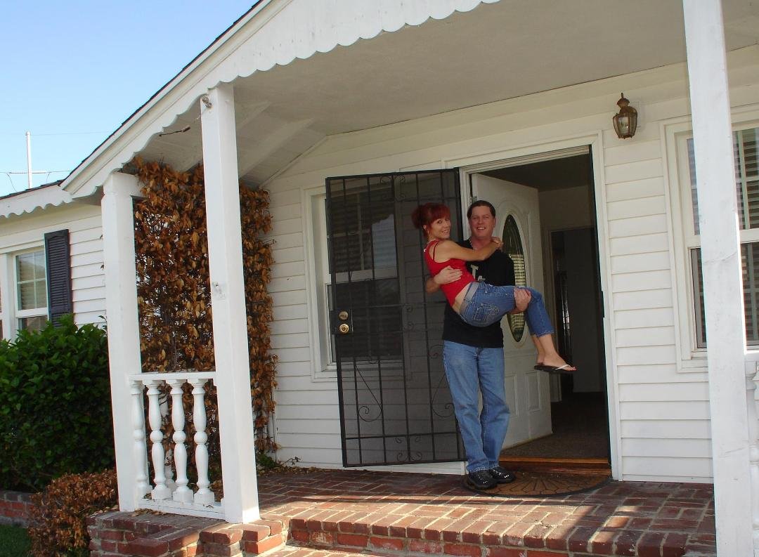 Carried my wife over the threshold of our new house today!